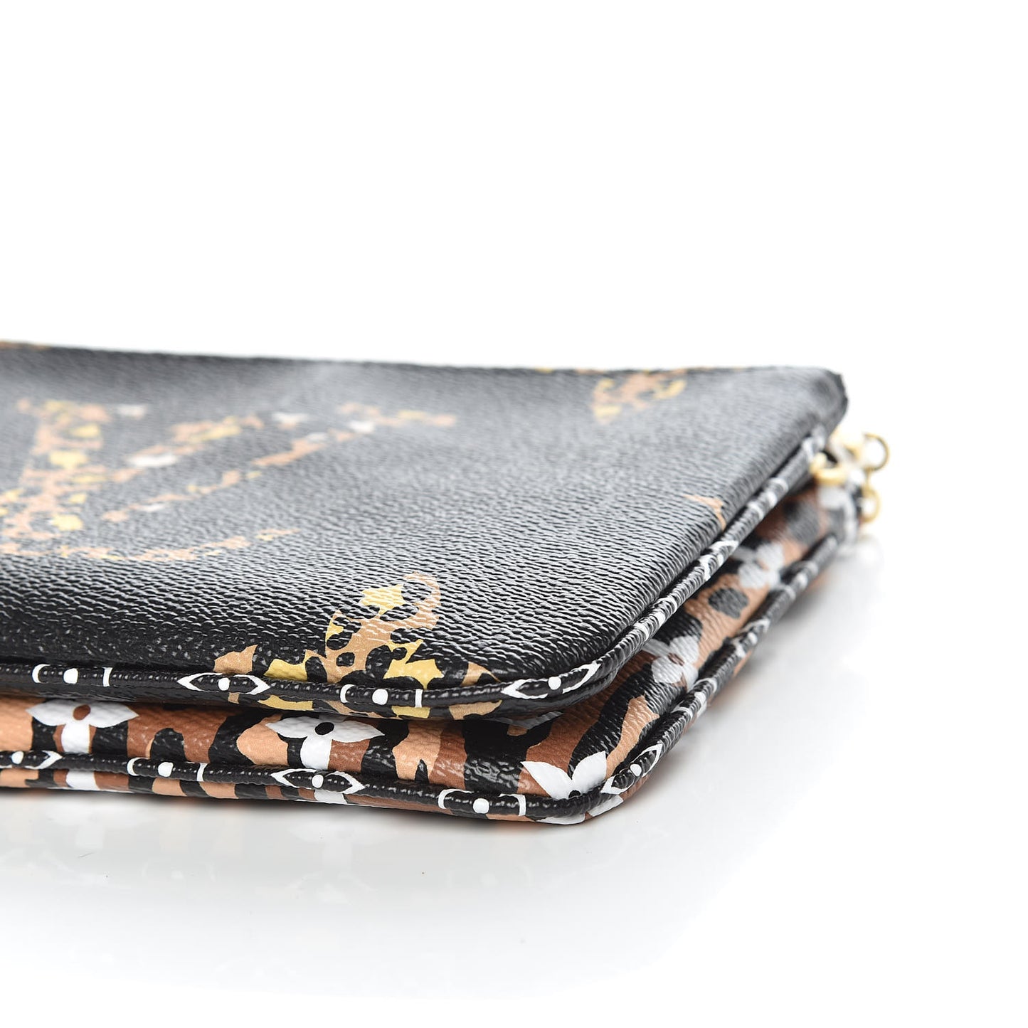 Monogram Giant Jungle Pochette Double Zip Black