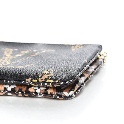 Louis Vuitton Monogram Giant Jungle Pochette Double Zip Black 9 of 10