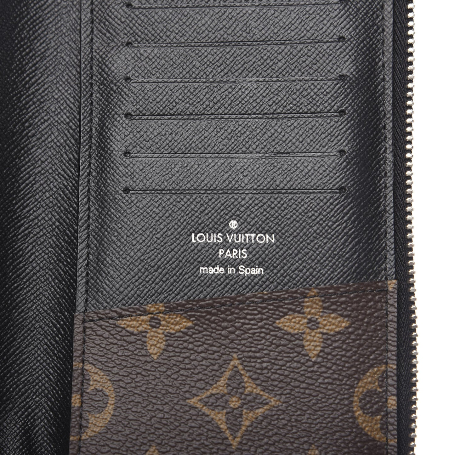 Monogram Macassar Vertical Zippy Wallet