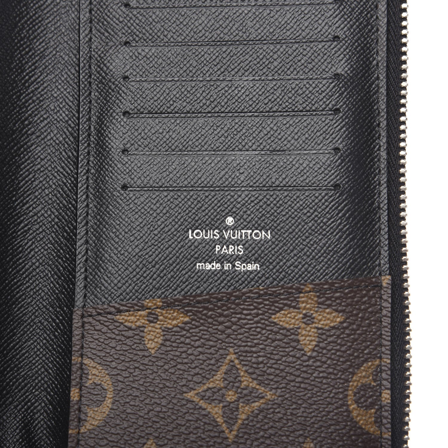 Louis Vuitton Monogram Macassar Vertical Zippy Wallet 5 of 6