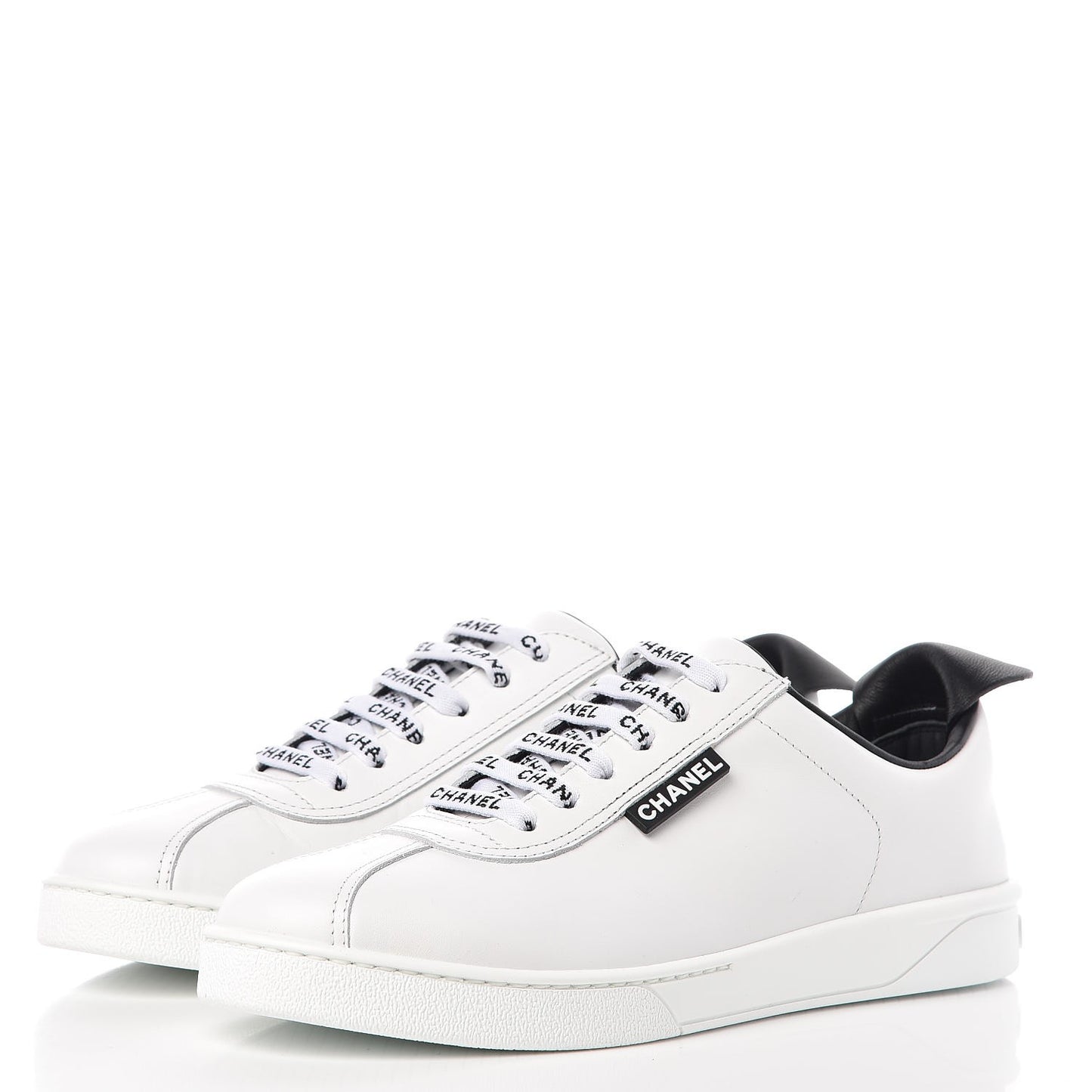 Calfskin CC Sneakers 39 White