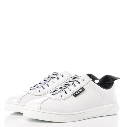 Chanel Calfskin CC Sneakers 39 White 3 of 8