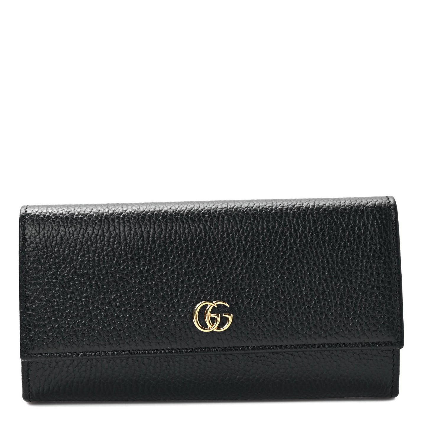 Dollar Calfskin GG Marmont Continental Wallet Black
