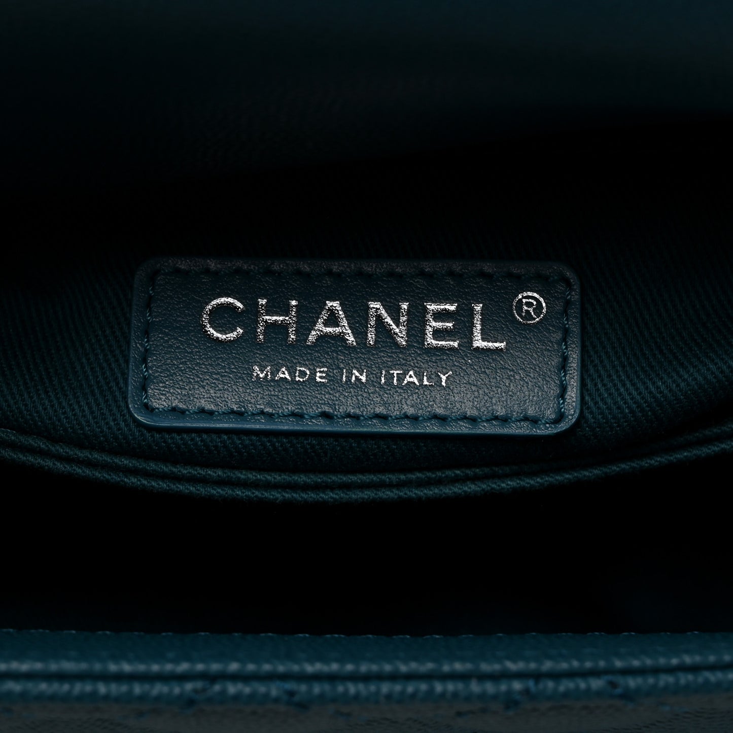 Caviar Quilted Incognito Mini Coco Handle Flap Dark Turquoise