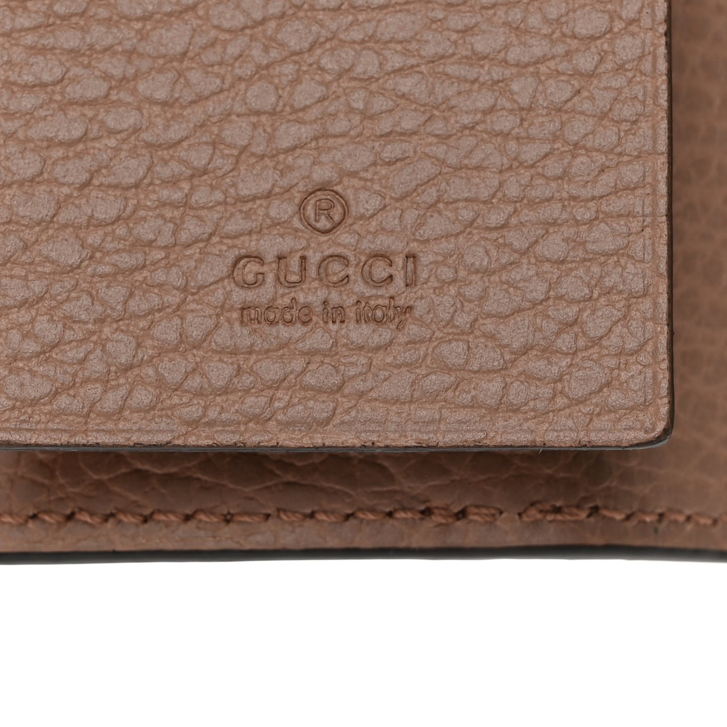 Dollar Calfskin GG Supreme Monogram GG Marmont 6 Key Holder Case Porcelain Rose Beige Ebony
