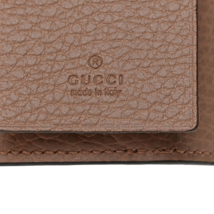 Gucci Dollar Calfskin GG Supreme Monogram GG Marmont 6 Key Holder Case Porcelain Rose Beige Ebony 6 of 7