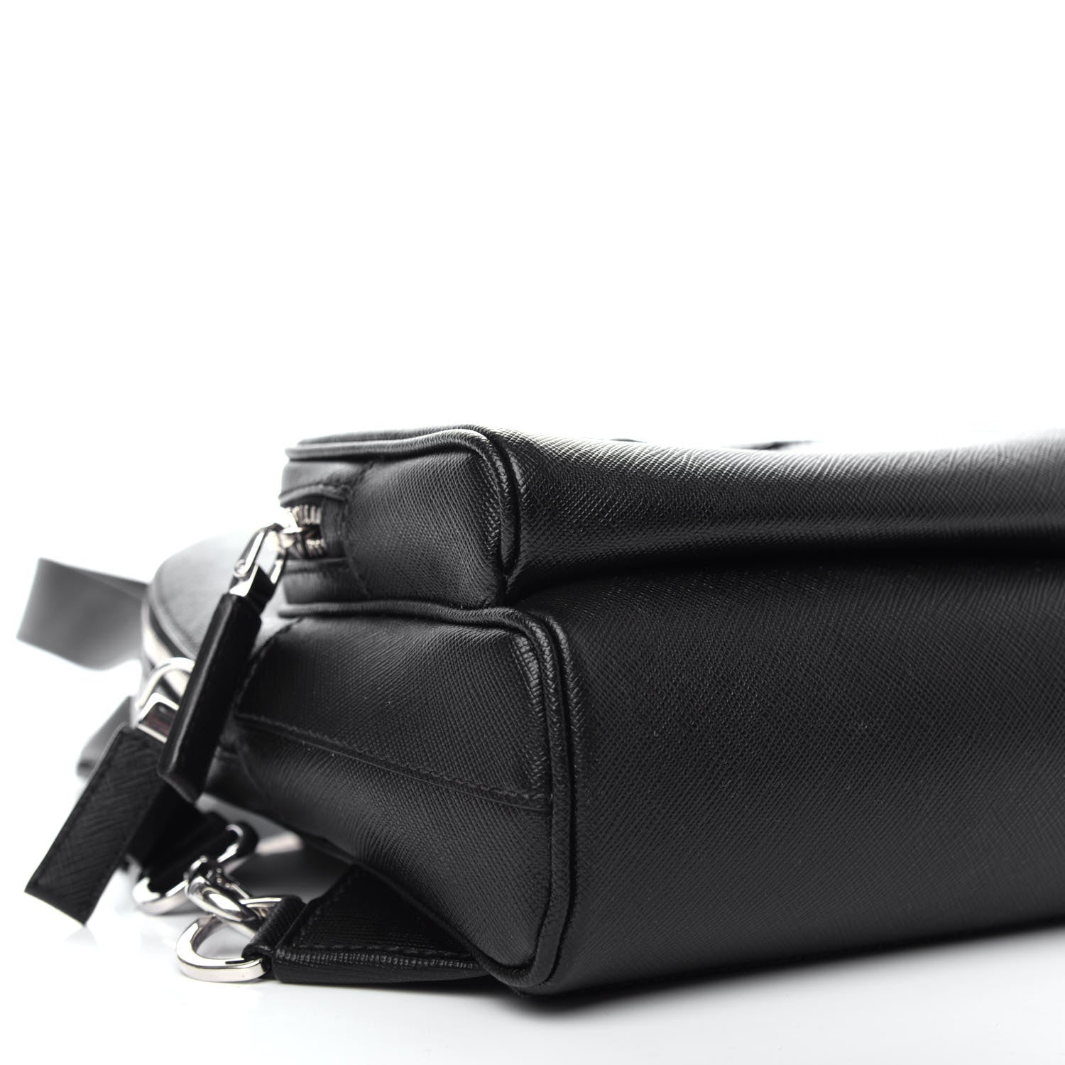Prada Saffiano Sling Backpack Black 7 of 9