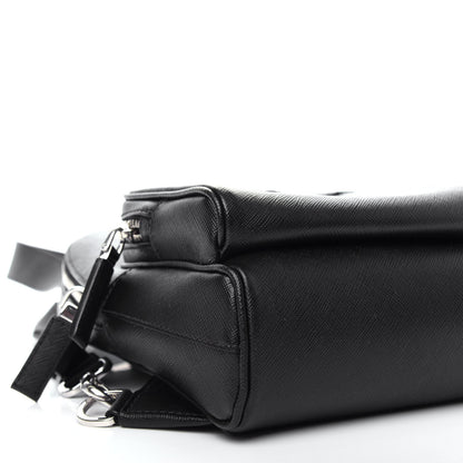 Prada Saffiano Sling Backpack Black 7 of 9