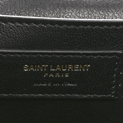 Saint Laurent Smooth Calfskin Spontini Saddle Bag Black 6 of 10