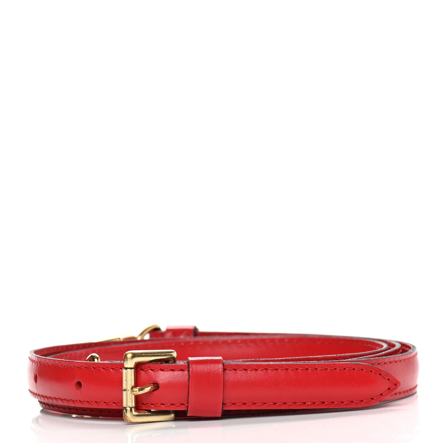 Calfskin 16mm Adjustable Shoulder Strap Red
