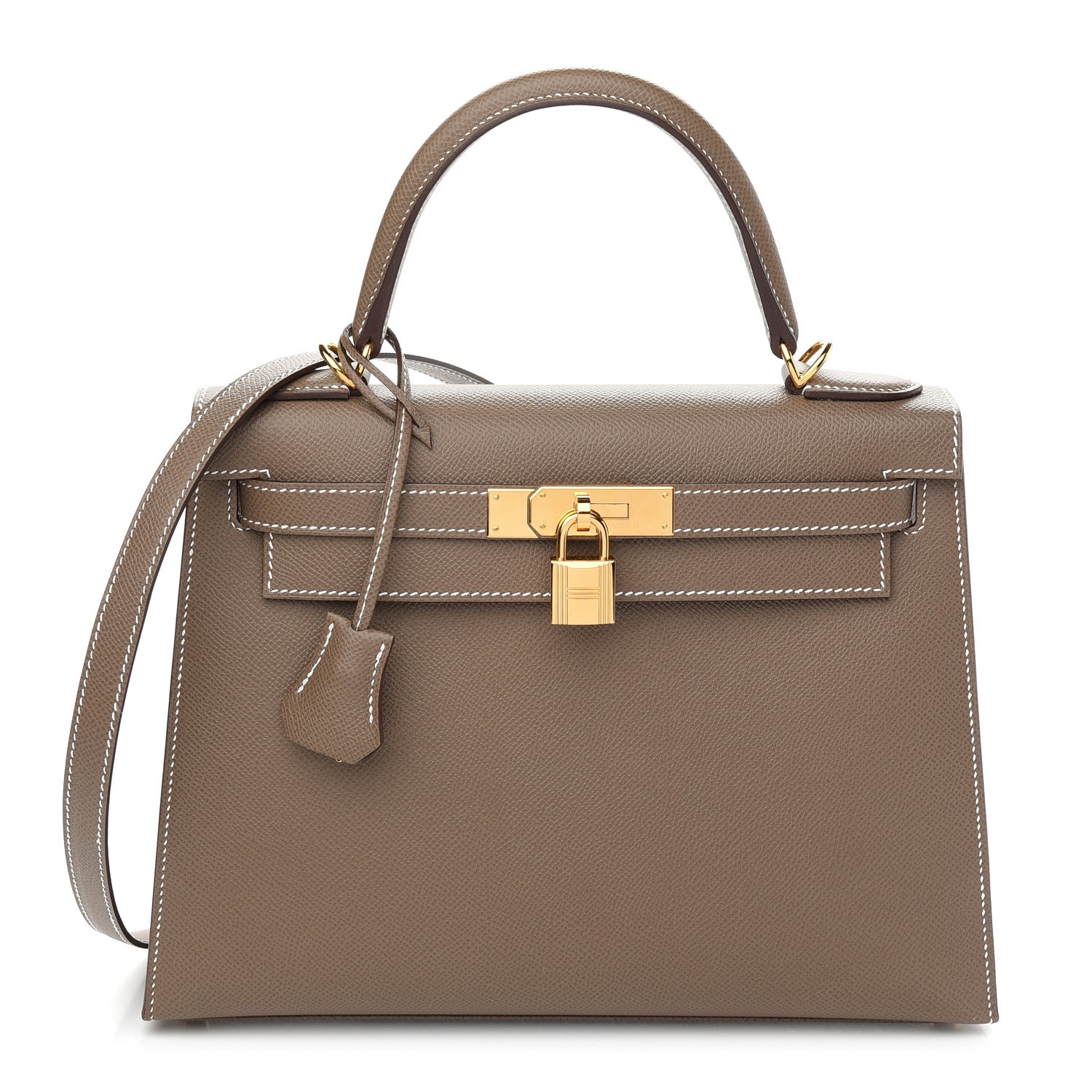 Hermes Epsom Kelly Sellier 28 Etoupe 1 of 39