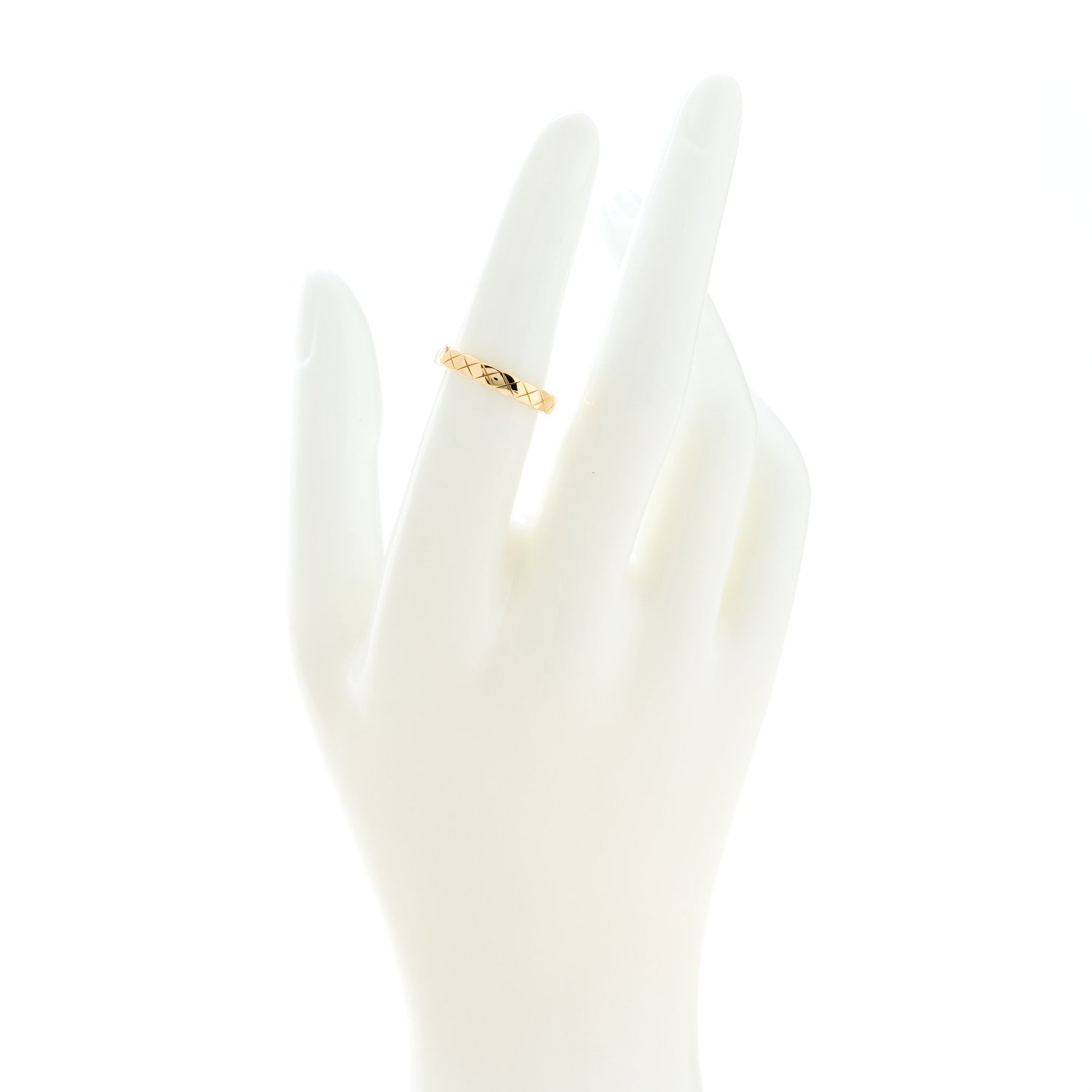 Chanel 18K Yellow Gold Mini Coco Crush Ring 51 5.75 2 of 6