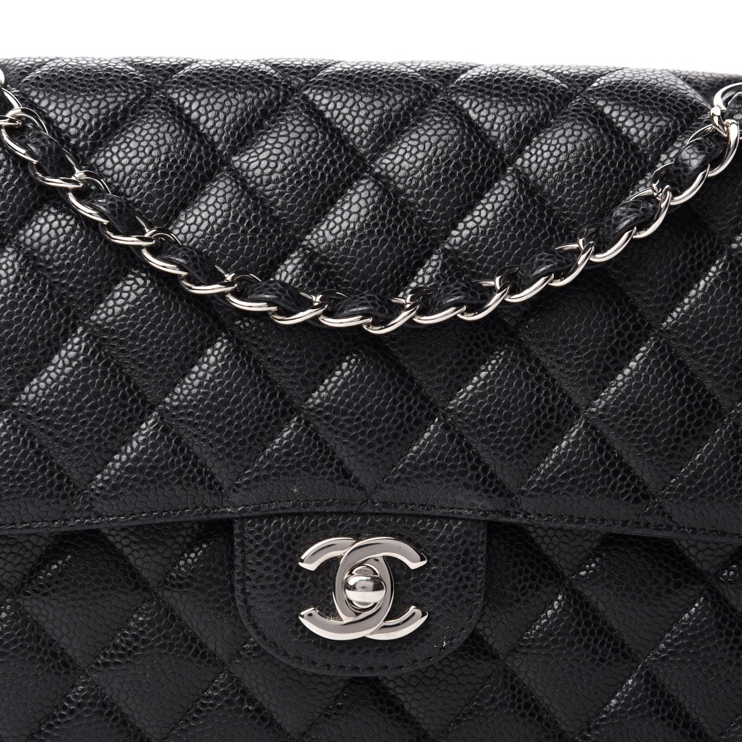 Chanel Caviar Quilted Medium Double Flap Black 13 of 13