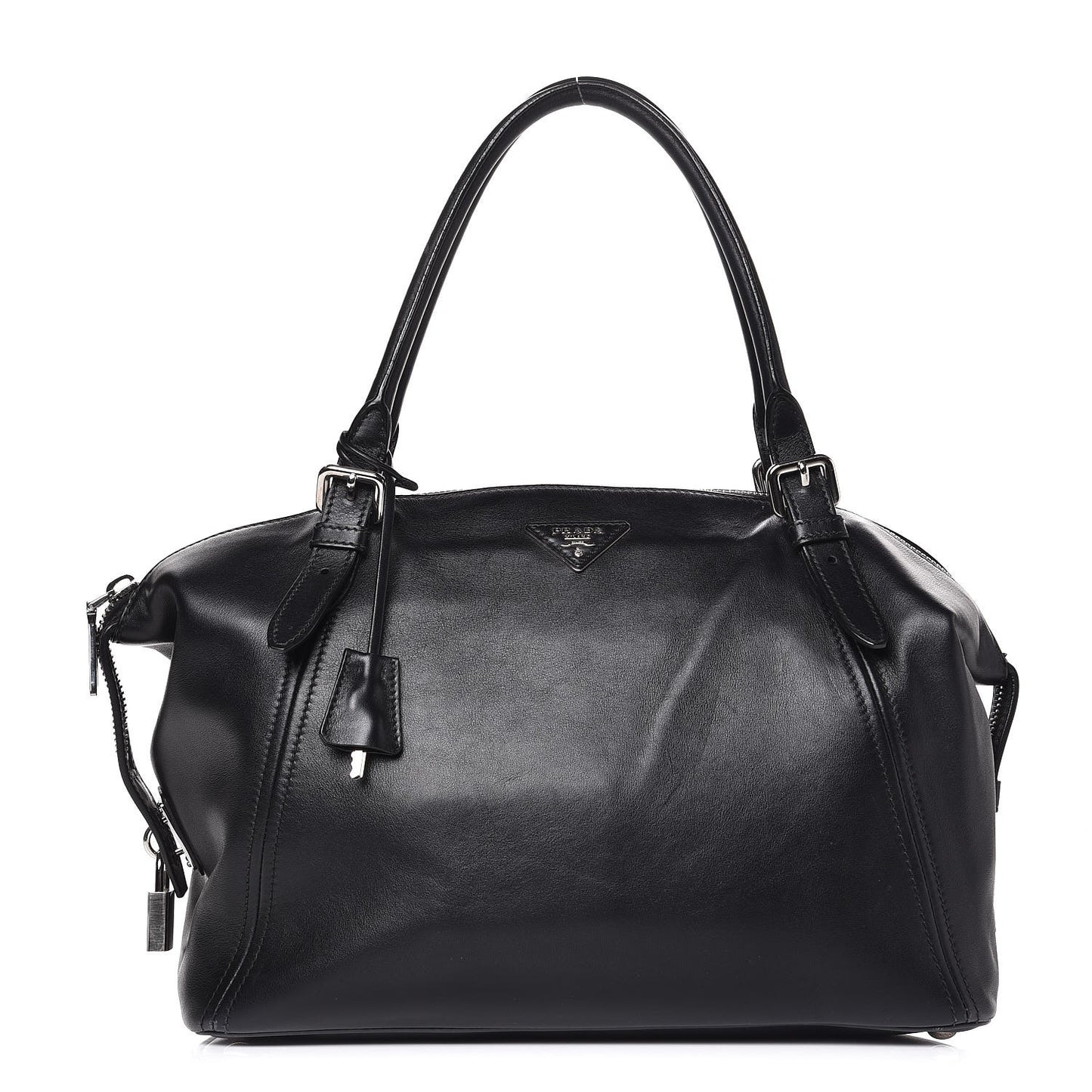 Soft Calf Large Satchel Nero Black