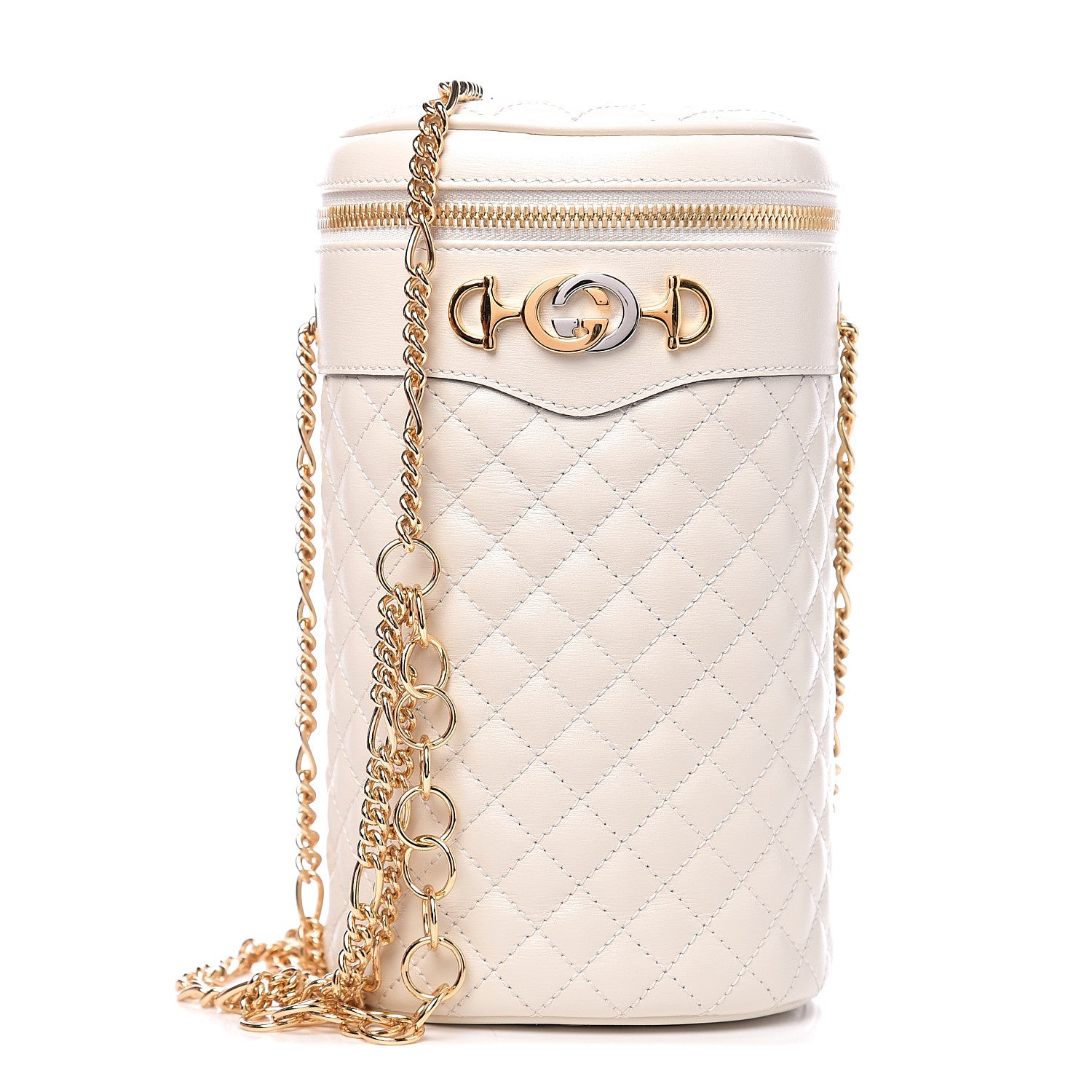Gucci Calfskin Trapuntata Zumi Belt Bag Off White 1 of 10