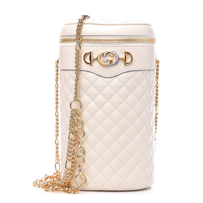 Gucci Calfskin Trapuntata Zumi Belt Bag Off White 1 of 10