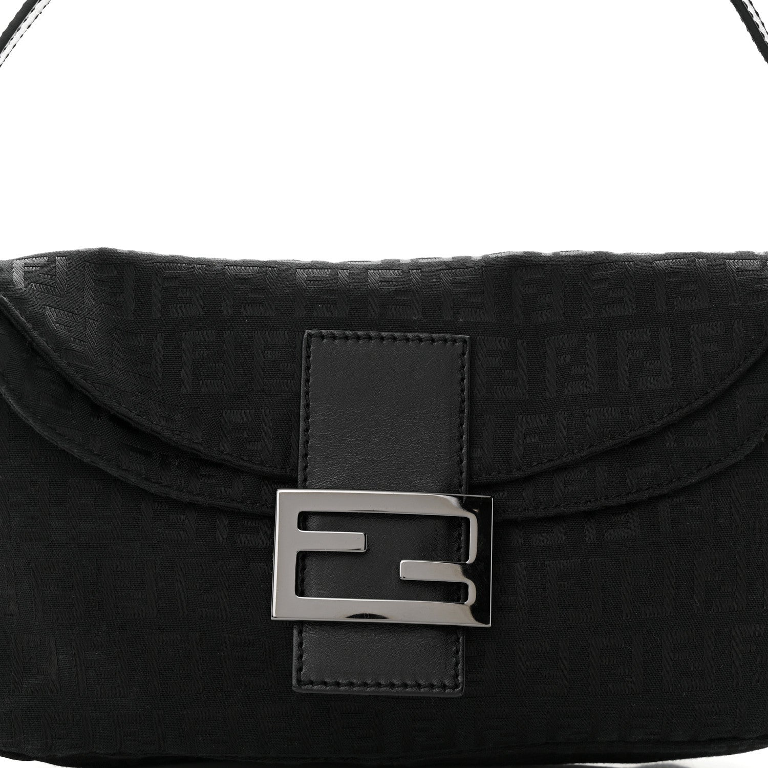 Fendi Zucchino Baguette Black 7 of 9