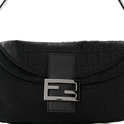 Fendi Zucchino Baguette Black 7 of 9