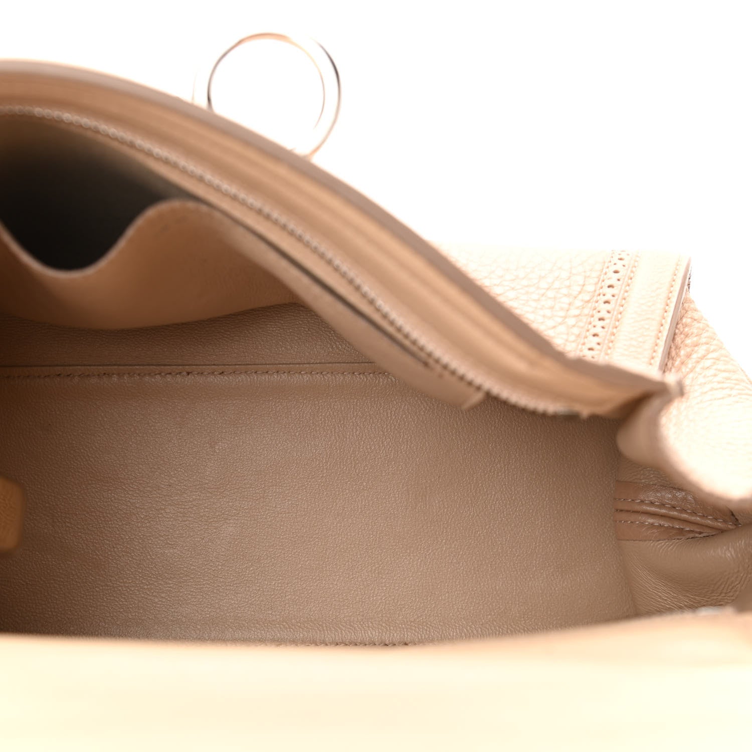 Salvatore Ferragamo Calfskin Medium Sofia Satchel Beige 5 of 11