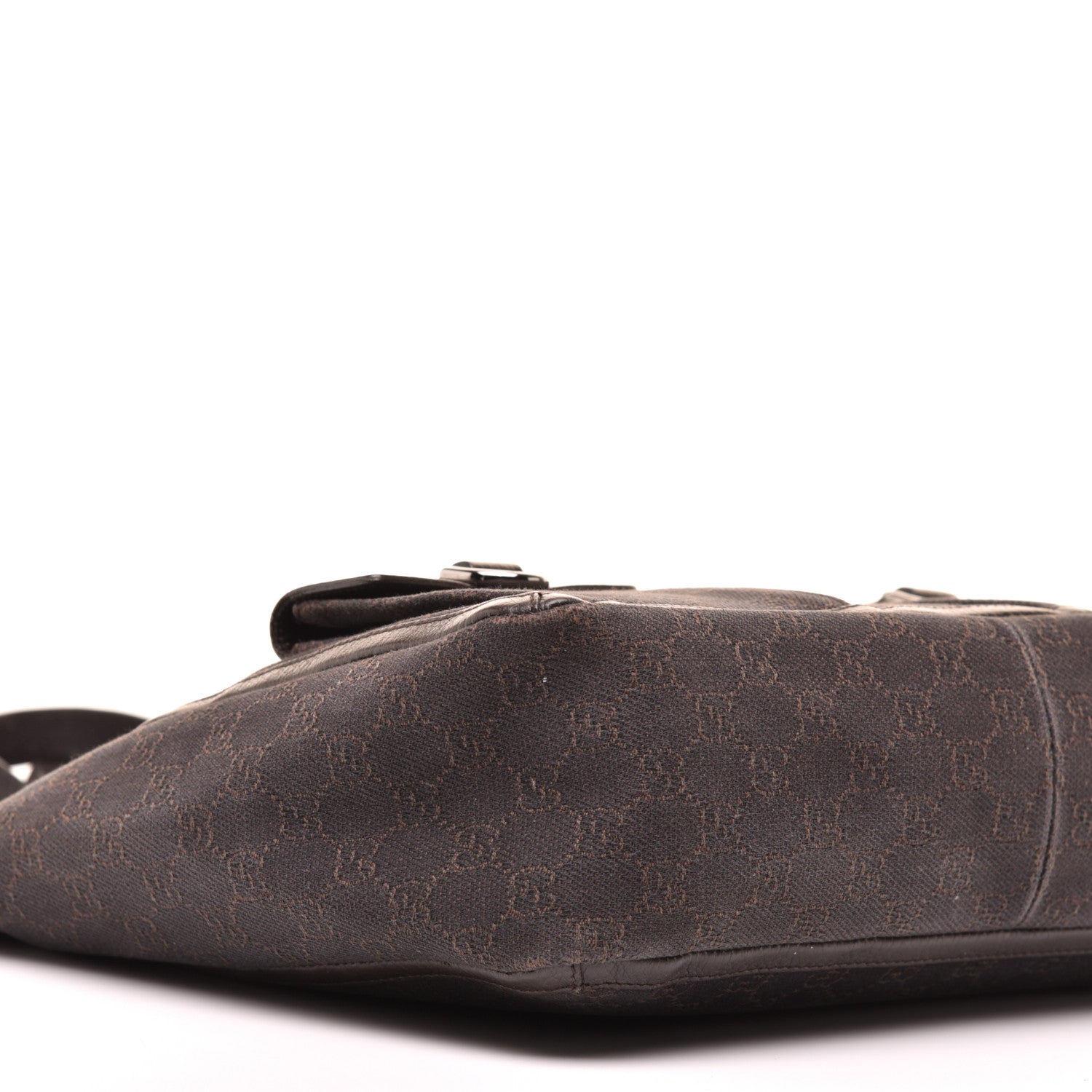 Gucci Nylon Monogram Abbey D Ring Tote Dark Brown 8 of 9