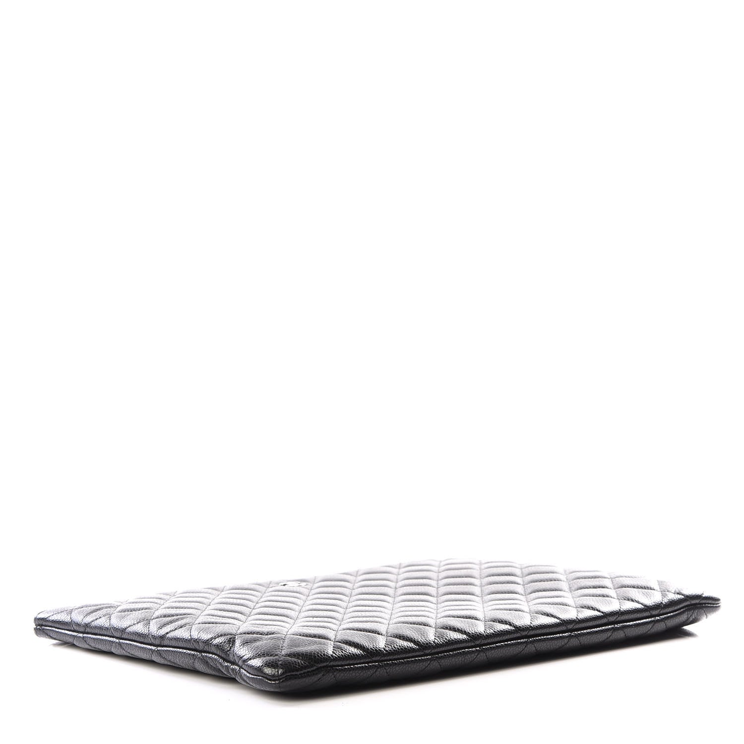 Chanel Caviar Quilted Large Cosmetic Case Black 3 of 10