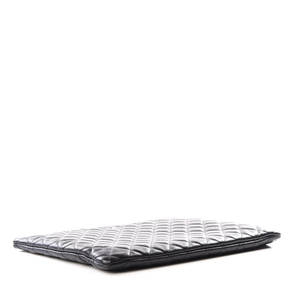 Chanel Caviar Quilted Large Cosmetic Case Black 3 of 10