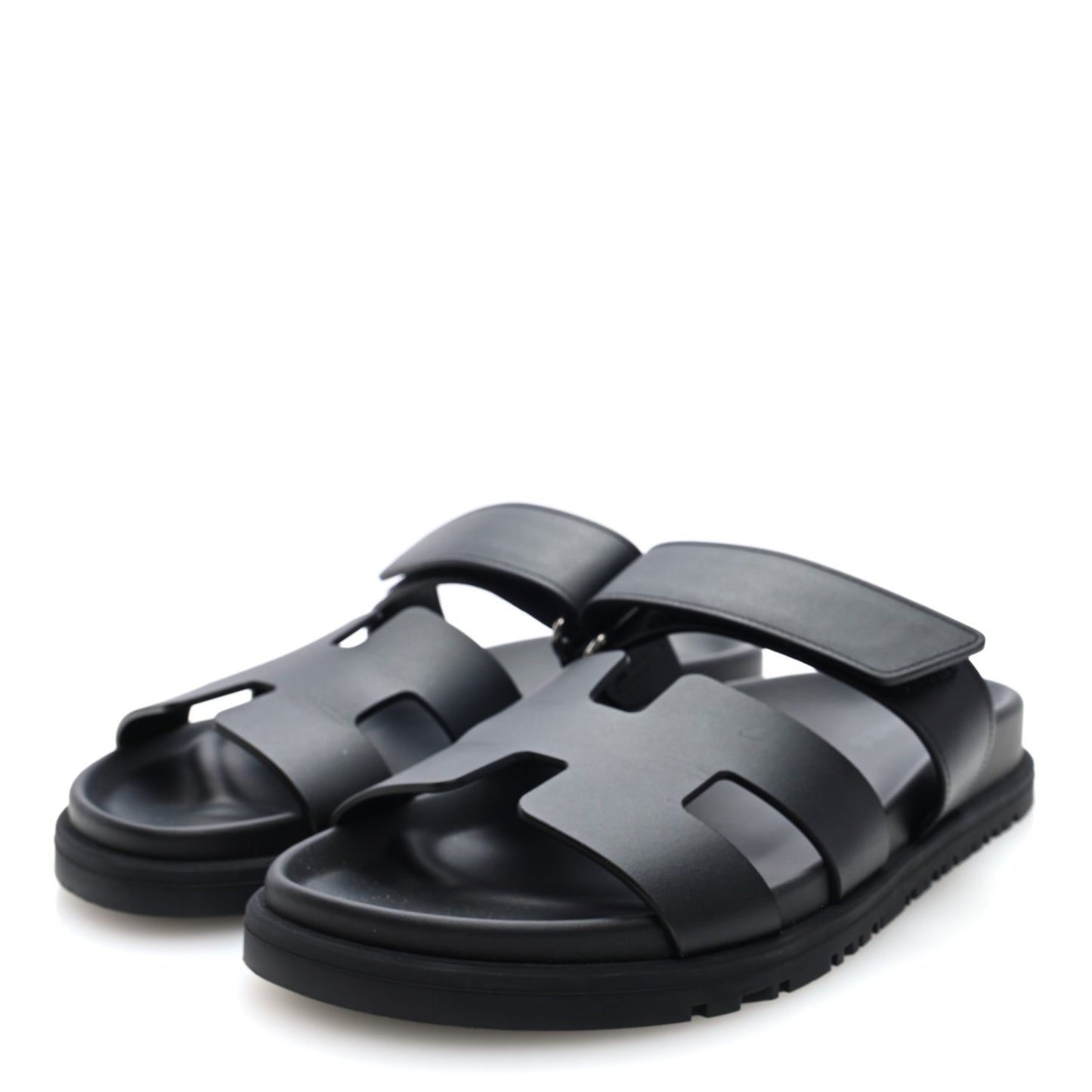 Calfskin Womens Chypre Sandals 35.5 Black