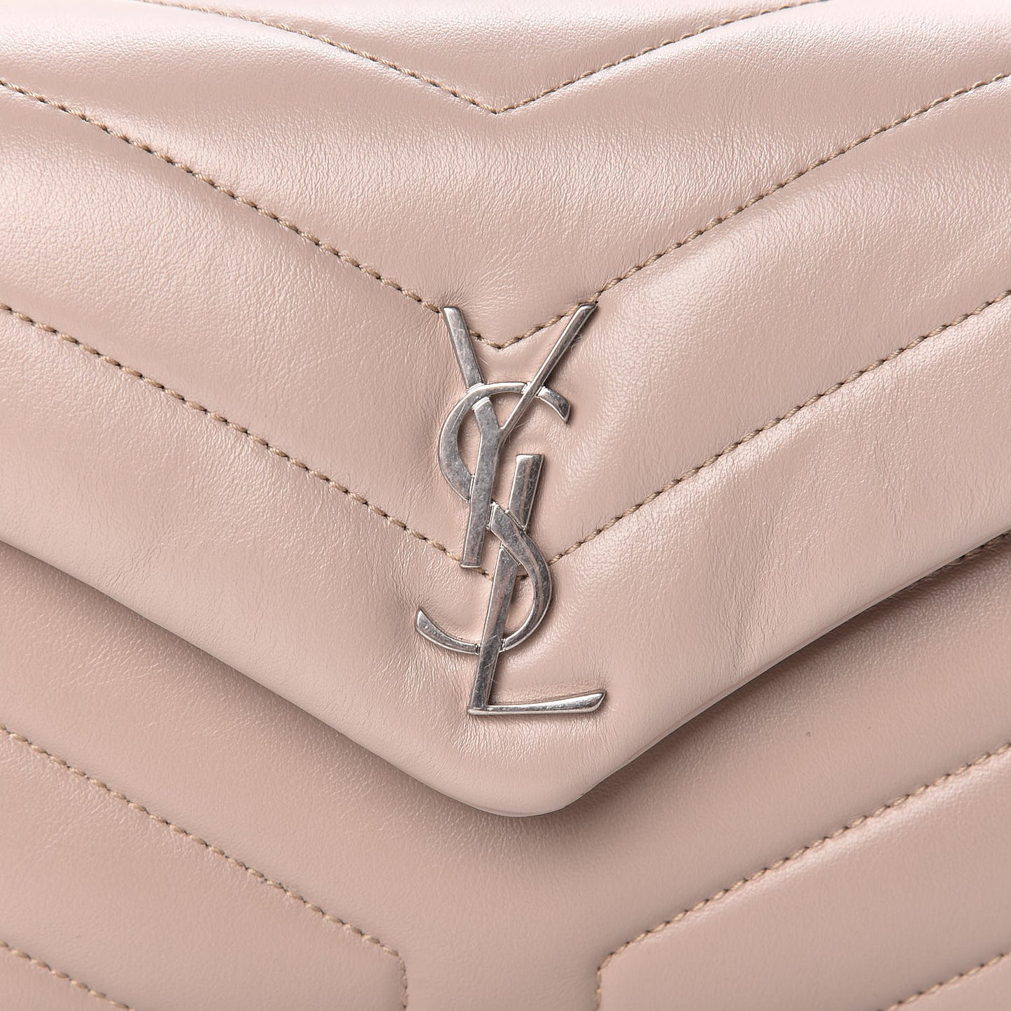 Calfskin Y Quilted Monogram Toy Loulou Satchel Light Natural