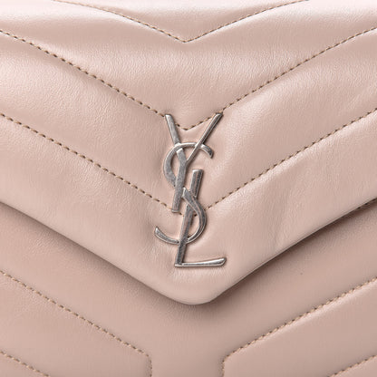 Saint Laurent Calfskin Y Quilted Monogram Toy Loulou Satchel Light Natural 10 of 11