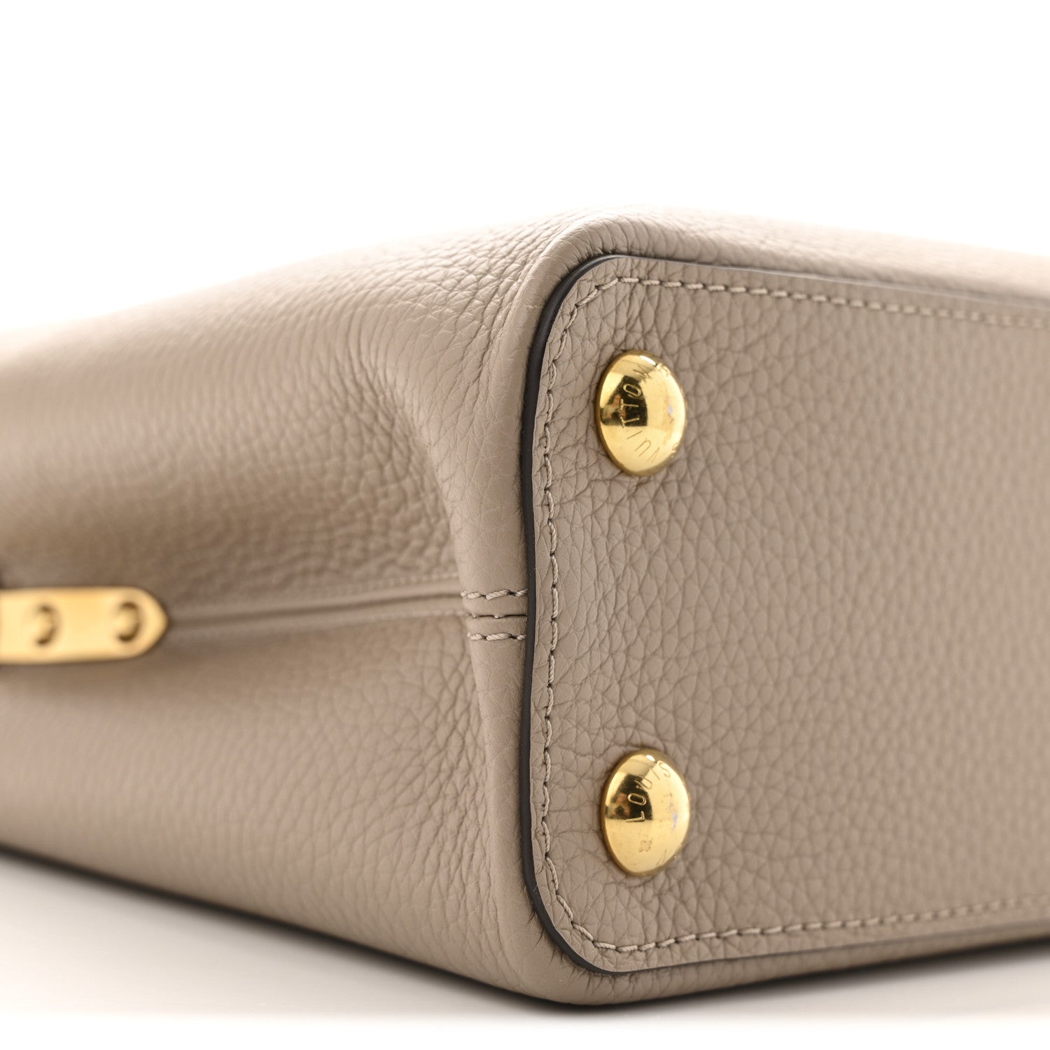 Louis Vuitton Taurillon Capucines BB Galet 9 of 11