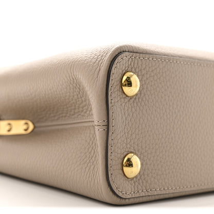 Louis Vuitton Taurillon Capucines BB Galet 9 of 11