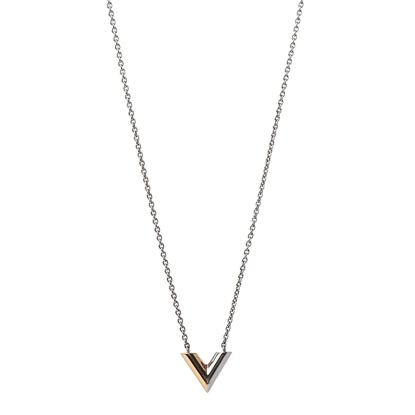 Essential V Necklace Silver
