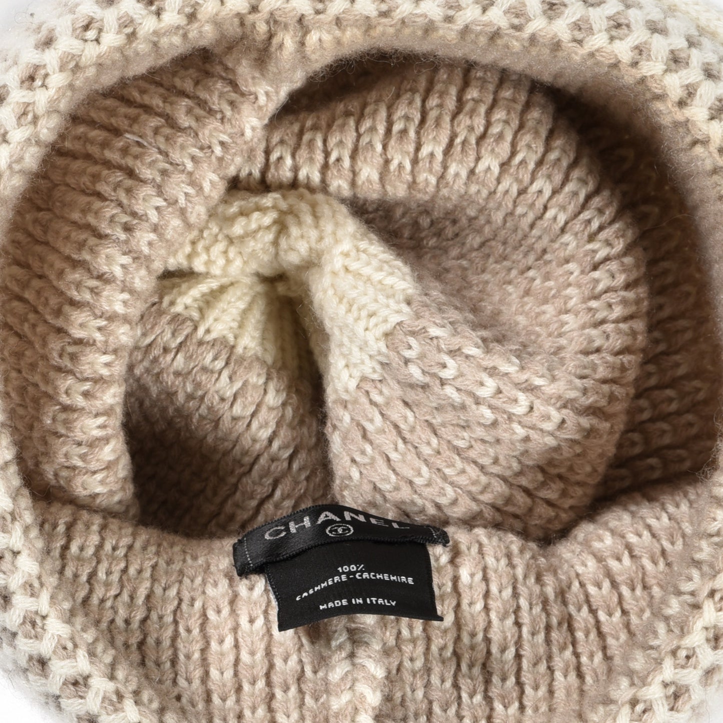 Cashmere CC Beanie Hat Beige