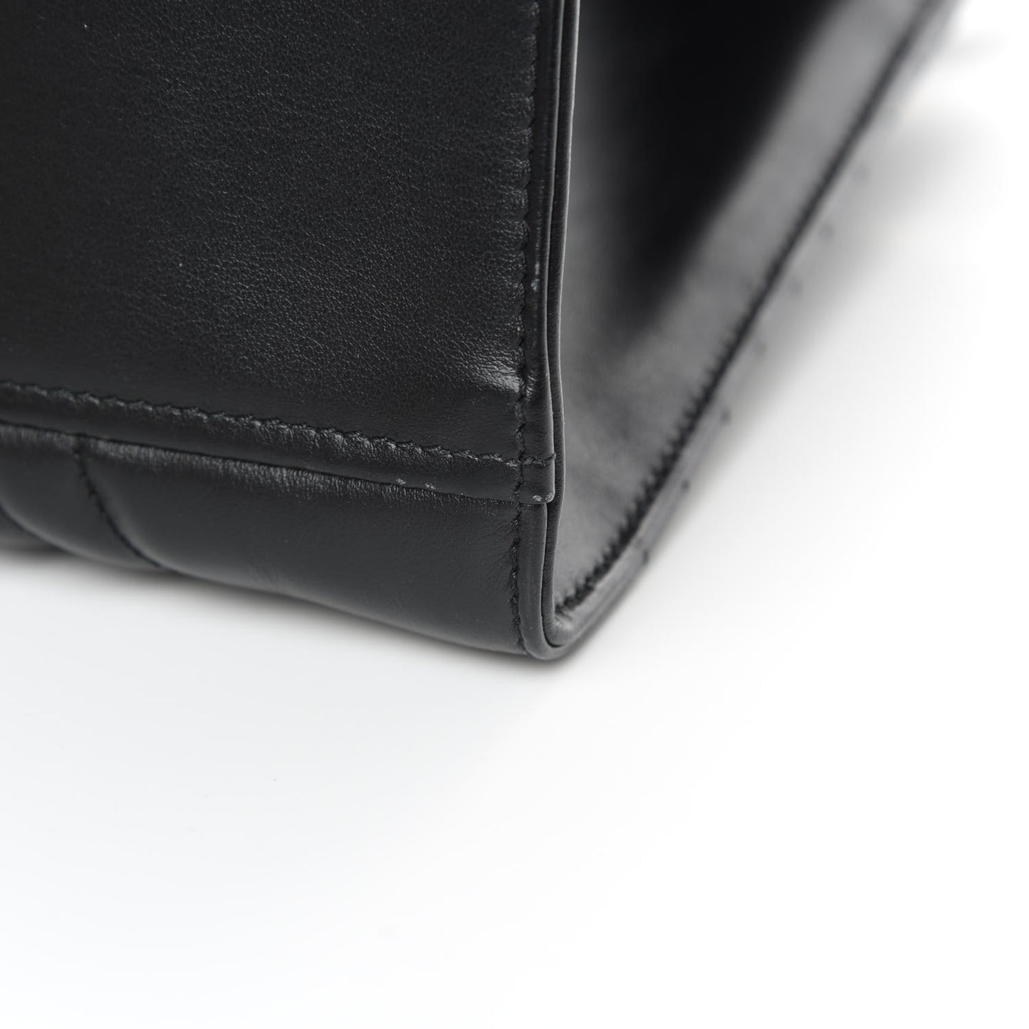 Soft Calfskin Impunture Diagramme Tote Black