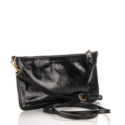 Prada Vitello Shine Zip Crossbody Bag Nero Black 3 of 7