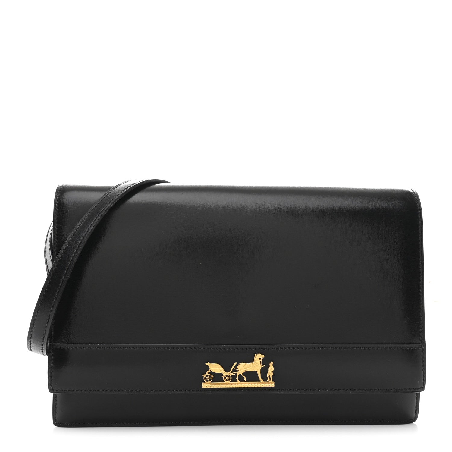 Hermes Box Eugenie Shoulder Bag Black 1 of 11