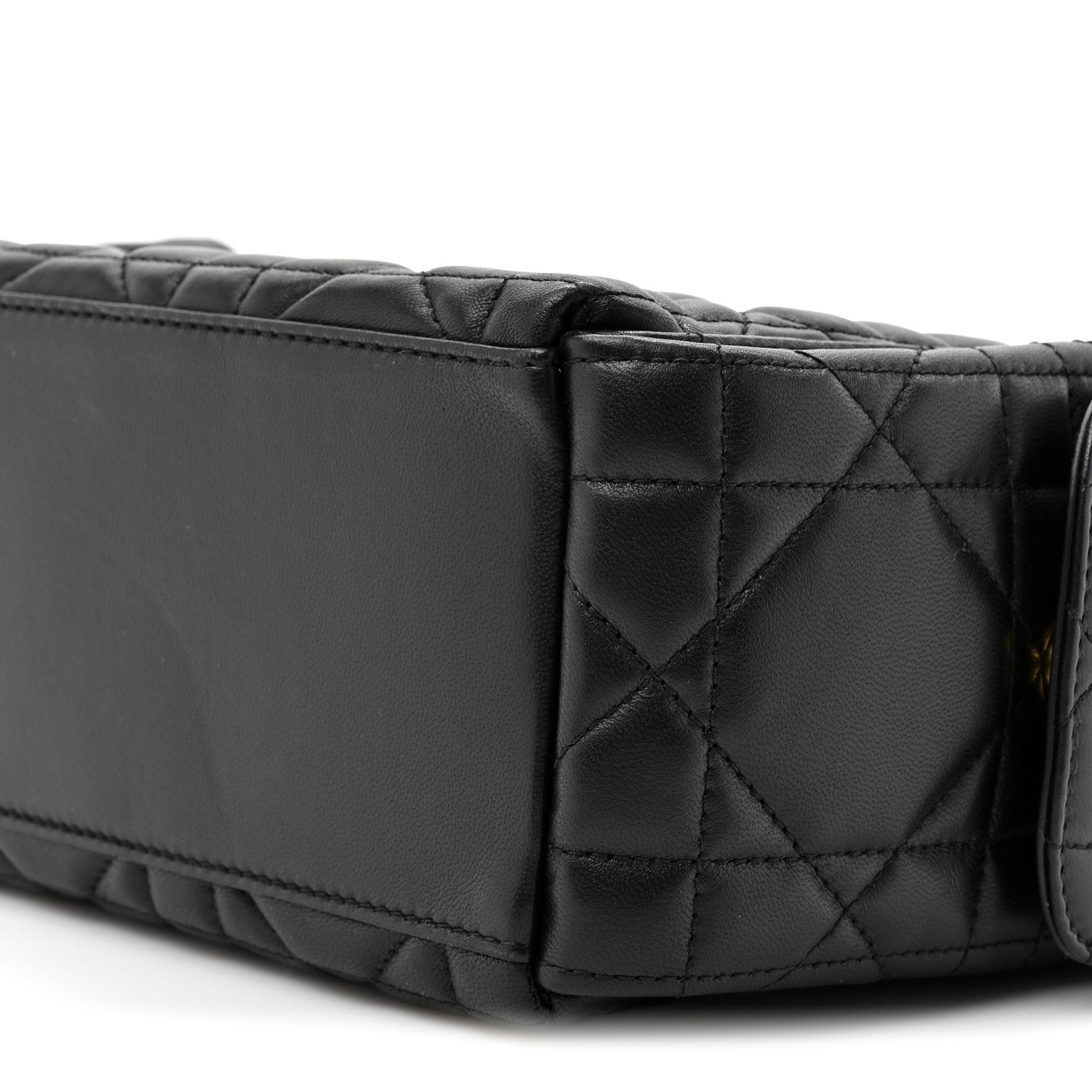 Christian Dior Lambskin Macrocannage Medium D-Dream Bag Black 9 of 10
