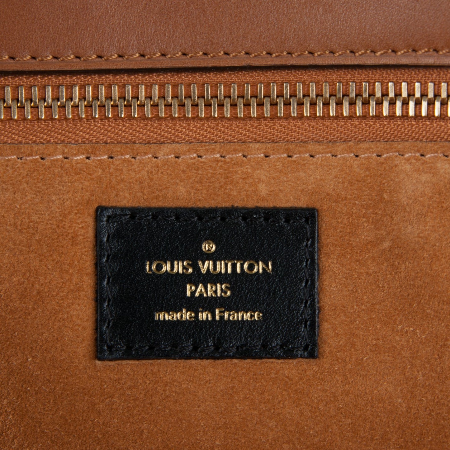 Monogram Cuir Orfevre Tote W PM Noisette