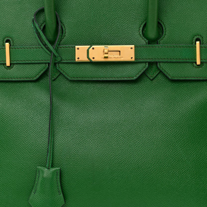 Hermes Courchevel Birkin 35 Vert Clair 9 of 11