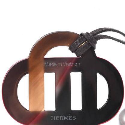 Hermes Buffalo Horn Isatis Pendant Necklace 5 of 6