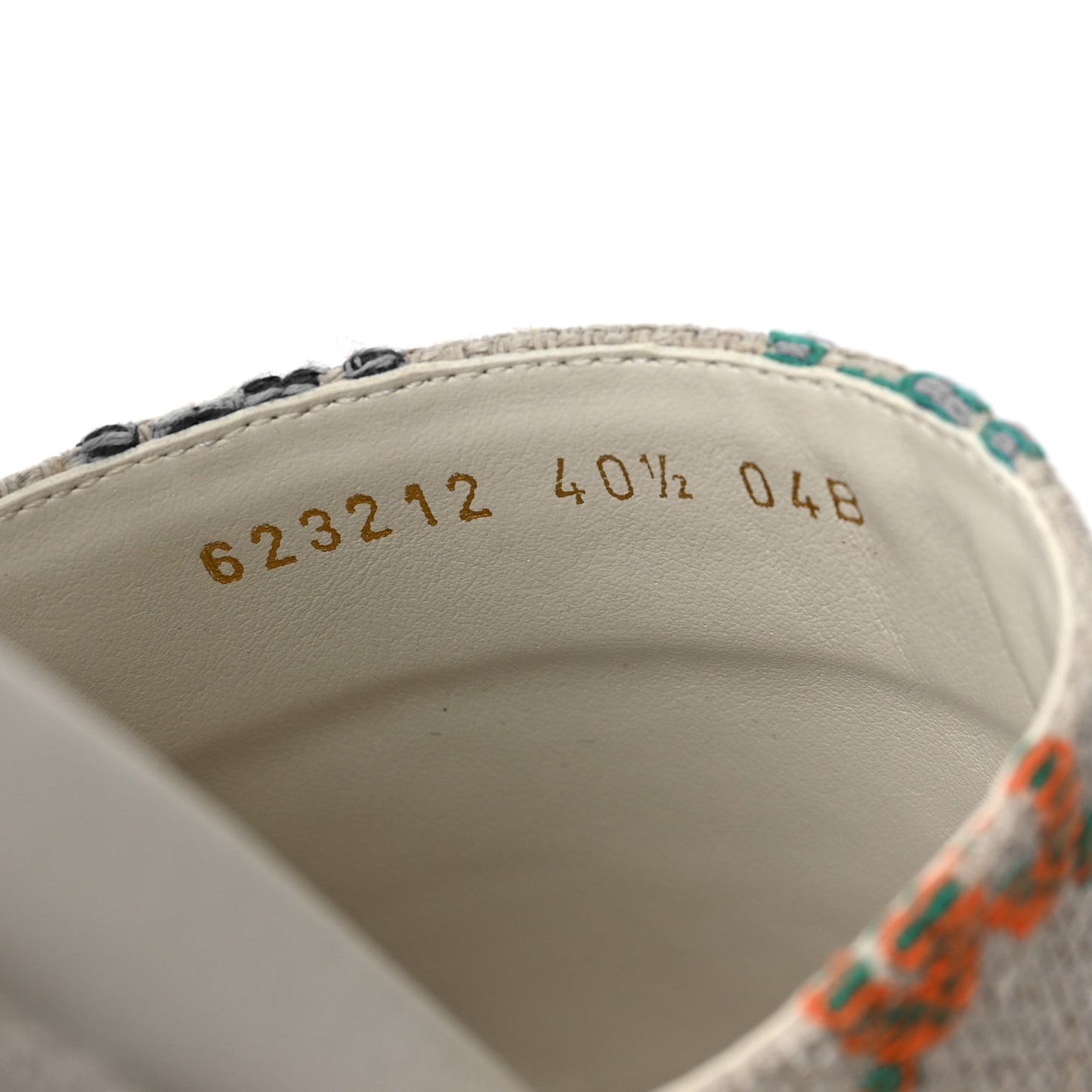 Linen Psychedelic Mini GG Monogram Angelina Platform 55mm Slide Sandals 40.5 Multicolor