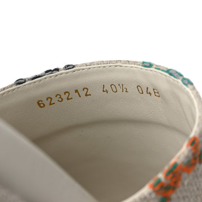 Gucci Linen Psychedelic Mini GG Monogram Angelina Platform 55mm Slide Sandals 40.5 Multicolor 9 of 10