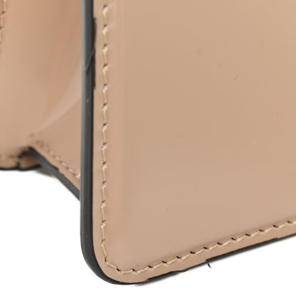 Fendi Patent Petite Peekaboo Cut Beige Amid 11 of 13