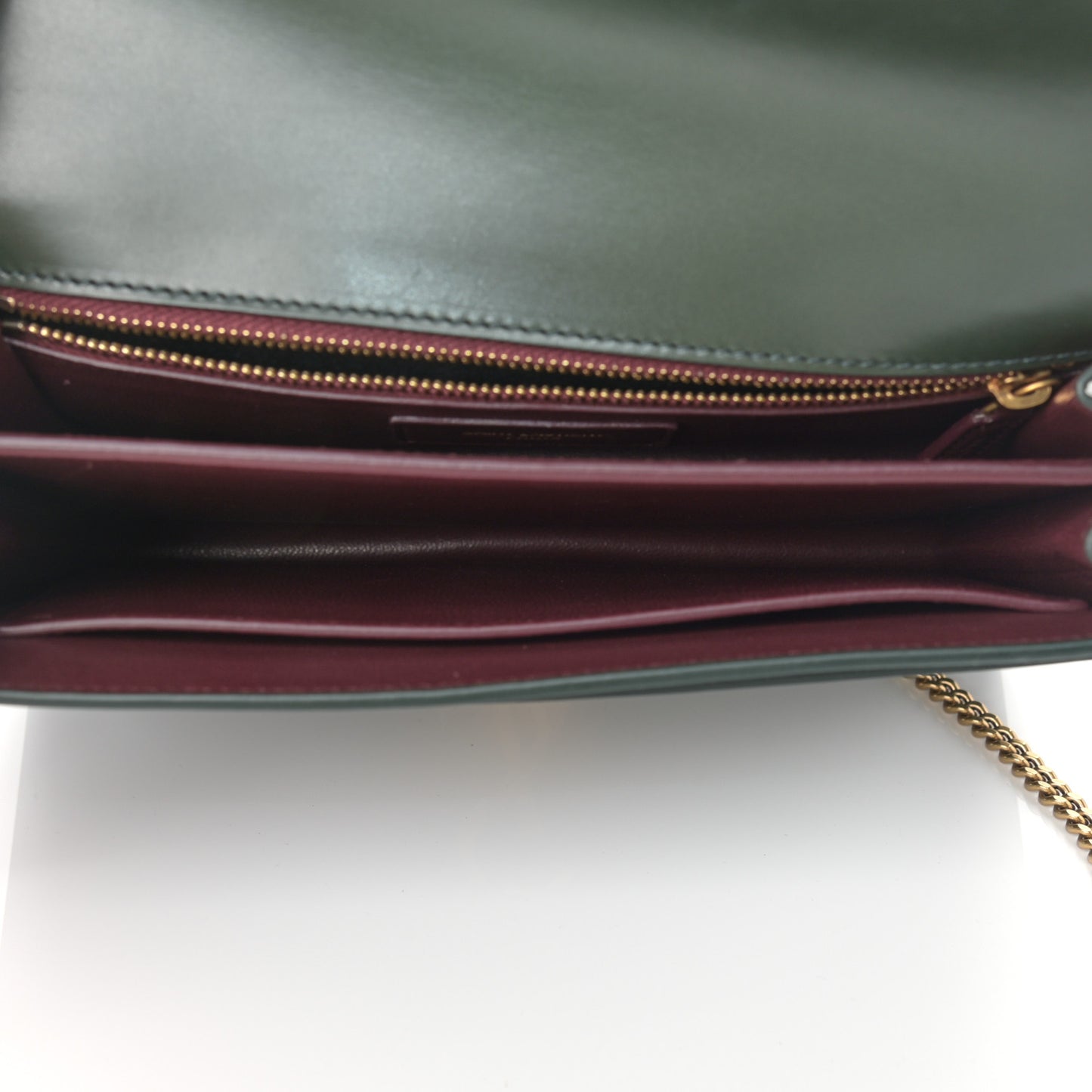 Smooth Calfskin Monogram Cassandra Clasp Bag Dark Green