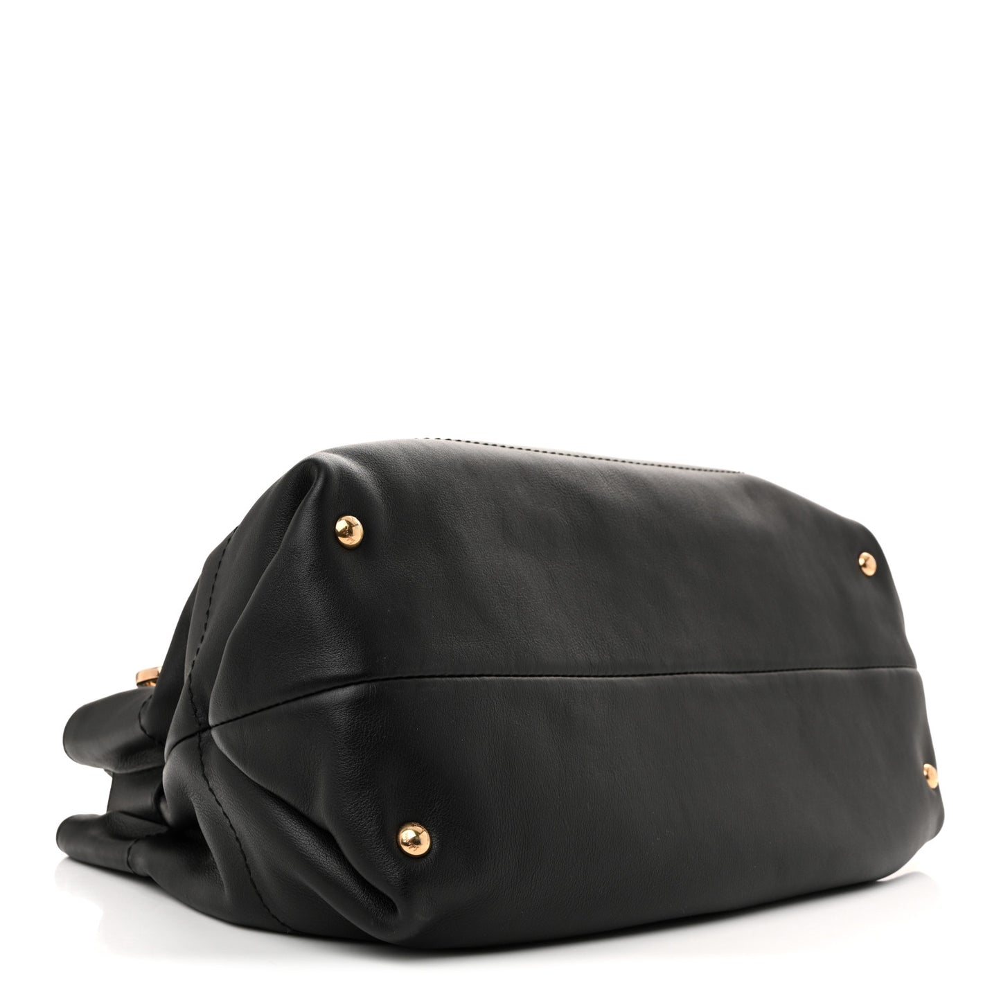 Calfskin Gancini Tote Bag Black