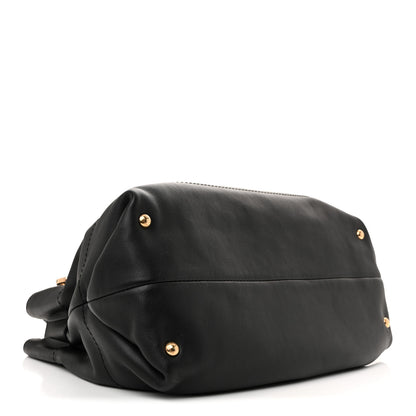 Salvatore Ferragamo Calfskin Gancini Tote Bag Black 4 of 10