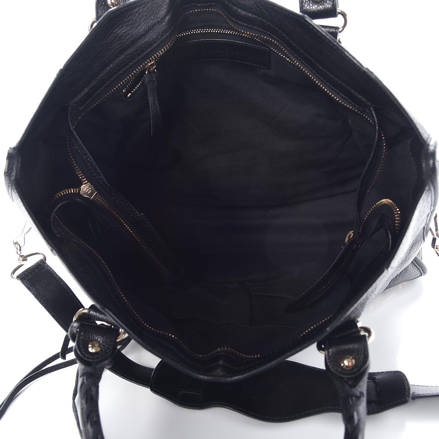 Balenciaga Chevre Gold Metallic Edge Hardware City Black 5 of 7
