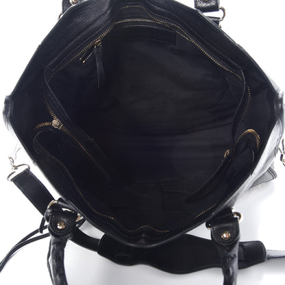 Balenciaga Chevre Gold Metallic Edge Hardware City Black 5 of 7