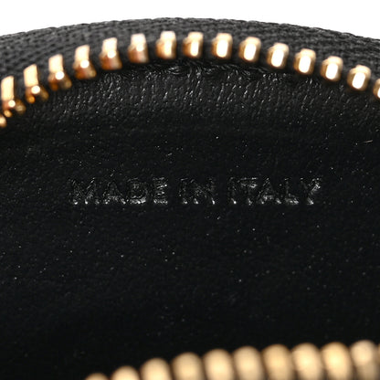 Celine Smooth Calfskin Triomphe Oval Wallet Black 6 of 6