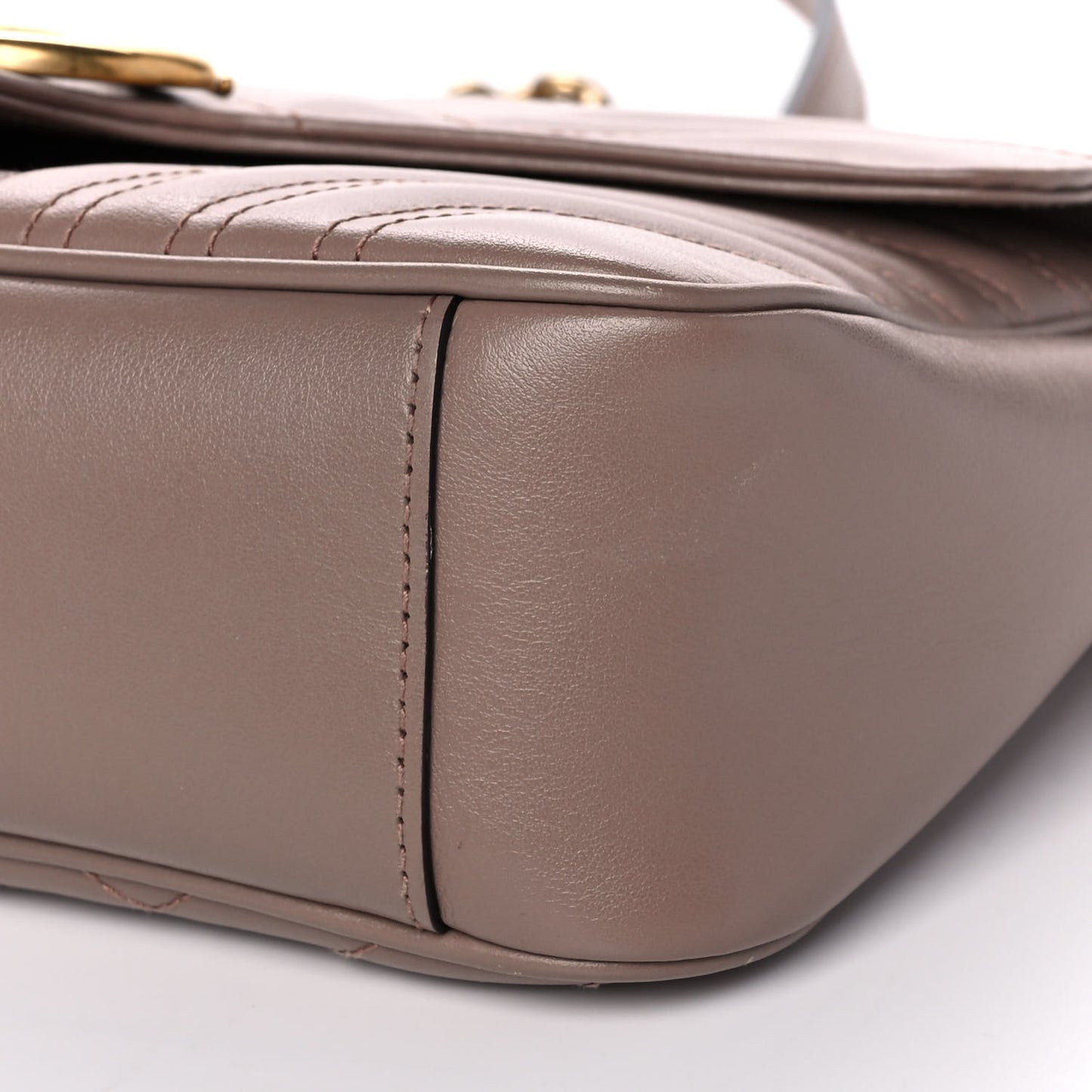 Calfskin Matelasse Small GG Marmont Shoulder Bag Porcelain Rose